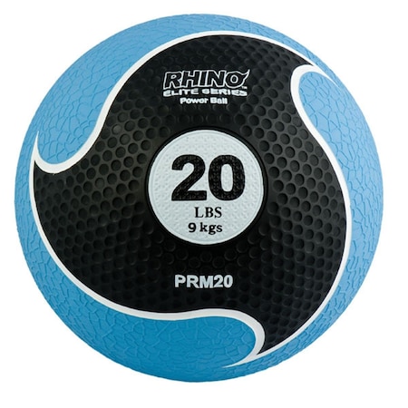 Champion Sports 20 lbs Rhino Elite Medicine Ball, Blue CH56062